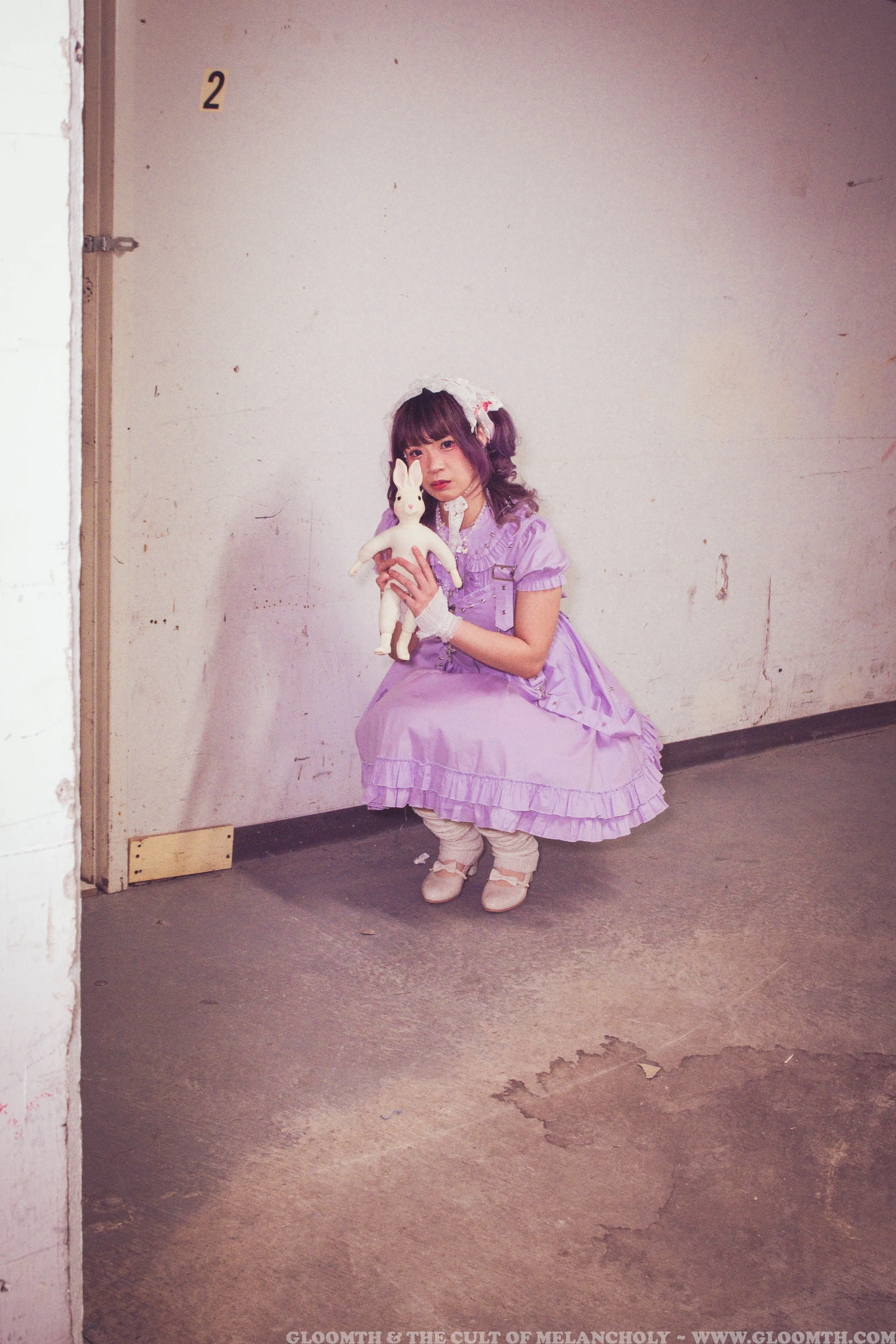 Bruise Lavender Spiked JSK Dress — Gloomth